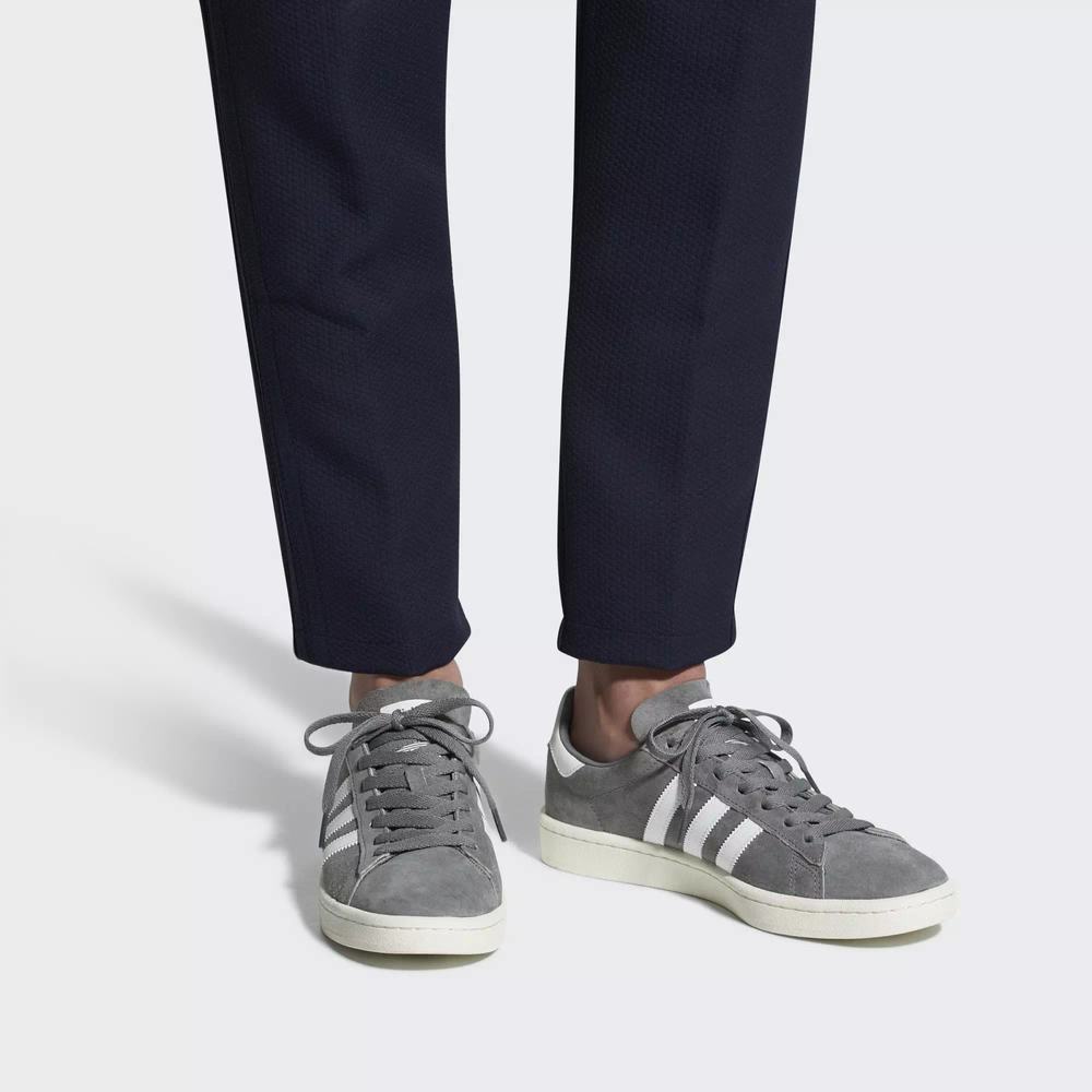 Adidas Campus Tenis Grises Para Hombre (MX-31403)
